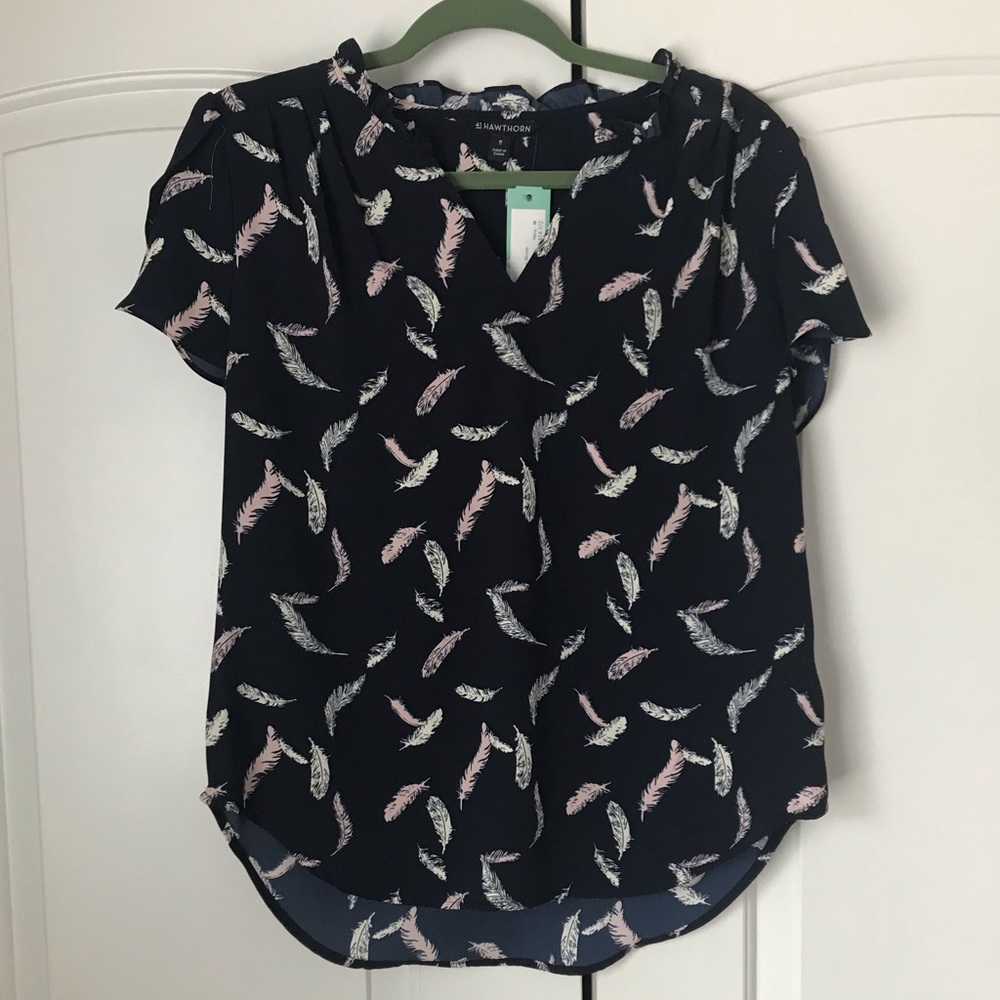 41 hawthorn medium navy blouse
